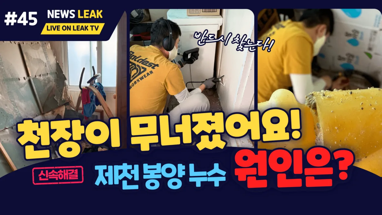 제천 봉양 누수탐지 현장 이야기