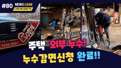 단양 어상천면 주택 실외 누수탐지 현장 전경